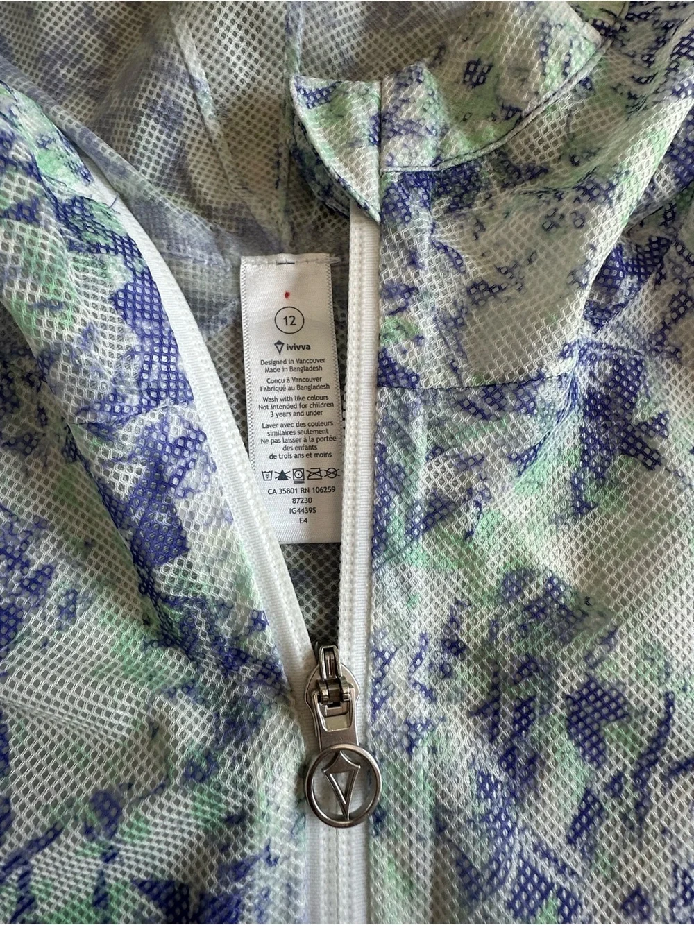 Ivivva Hit The Field Jacket Size 12 Waterproof Windbreaker Lululemon Kids
